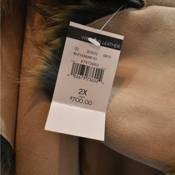 Wilsons Leather Winter Fur Coat - Picture 2 of 8